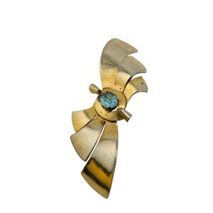Vintage French Deco Bow Brooch (A9201)